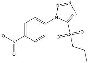 Propyl 1-(4-nitrophenyl)-1H-tetrazol-5-yl sulfone 结构式
