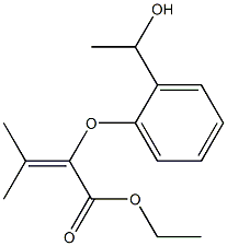2-[2-(1-Hydroxyethyl)phenoxy]-3-methyl-2-butenoic acid ethyl ester