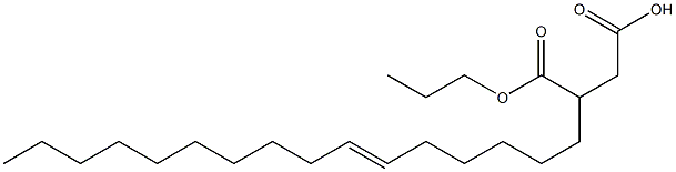 3-(6-ヘキサデセニル)こはく酸1-水素4-プロピル 化学構造式