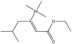 (Z)-3-(Trimethylstannyl)-5-methyl-2-hexenoic acid ethyl ester