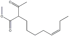 (Z)-2-Acetyl-7-decenoic acid methyl ester Struktur