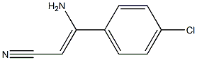 (Z)-3-Amino-3-(4-chlorophenyl)acrylonitrile Structure