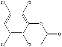Acetic acid 2,3,5,6-tetrachlorophenyl ester Struktur
