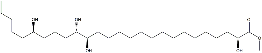 (2S,16R,17S,21R)-2,16,17,21-Tetrahydroxyhexacosanoic acid methyl ester Structure