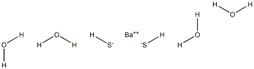 Barium hydrogen sulfide tetrahydrate Structure