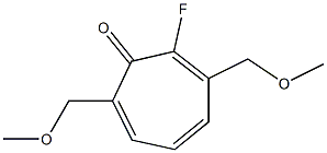 2-Fluoro-3,7-bis(methoxymethyl)cyclohepta-2,4,6-trien-1-one 结构式