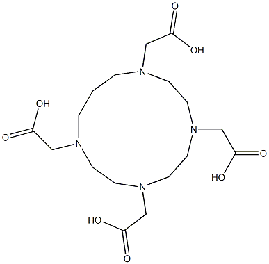 1,4,7,10-Tetraazacyclotridecane-1,4,7,10-tetrakisacetic acid Structure