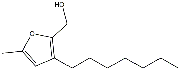3-Heptyl-5-methylfuran-2-methanol 结构式