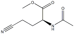 (S)-2-Acetylamino-4-cyanobutyric acid methyl ester Struktur