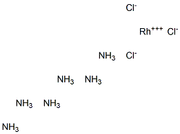 ヘキサアンミンロジウム(III)クロリド 化学構造式