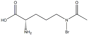 (2S)-2-Amino-5-(bromoacetylamino)pentanoic acid Struktur