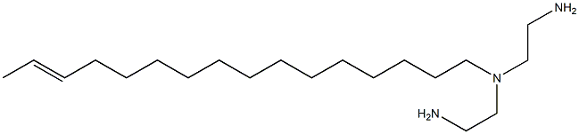 2,2'-(14-ヘキサデセニルイミノ)ビス(エタンアミン) 化学構造式