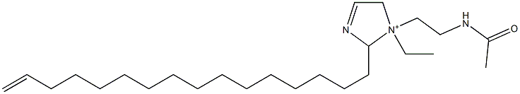 1-[2-(Acetylamino)ethyl]-1-ethyl-2-(15-hexadecenyl)-3-imidazoline-1-ium Struktur