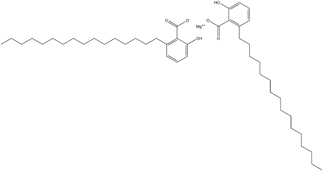 Bis(6-hexadecylsalicylic acid)magnesium salt Structure