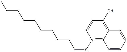 1-Decylthio-4-hydroxyquinolinium Structure