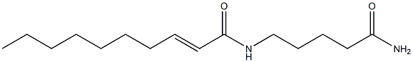 5-[[(2E)-2-Decenoyl]amino]pentanamide Structure