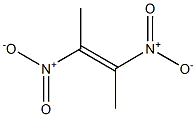 (E)-2,3-ジニトロ-2-ブテン 化学構造式