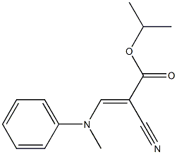 (E)-2-Cyano-3-[methyl(phenyl)amino]propenoic acid isopropyl ester Structure