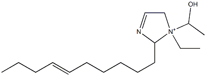2-(6-Decenyl)-1-ethyl-1-(1-hydroxyethyl)-3-imidazoline-1-ium Structure