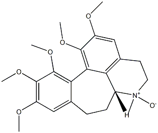 (6aR)-4,5,6,6a,7,8-Hexahydro-1,2,10,11,12-pentamethoxy-6-methylbenzo[6,7]cyclohept[1,2,3-ij]isoquinoline 6-oxide Structure