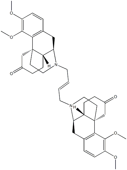 17,17'-[(E)-2-Butene-1,4-diyl]bis(3,4-dimethoxymorphinan-6-one) Structure