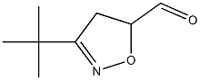 3-tert-Butyl-4,5-dihydroisoxazole-5-carbaldehyde Struktur
