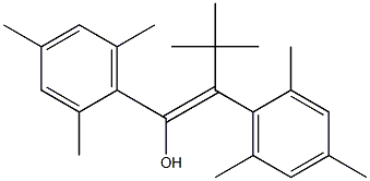 (Z)-1,2-Bis(2,4,6-trimethylphenyl)-3,3-dimethyl-1-buten-1-ol Structure