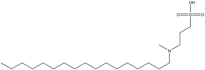 3-(ヘキサデシルジメチルアミニオ)-1-プロパンスルホン酸 化学構造式