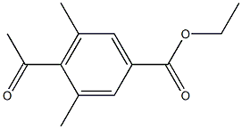 4-Acetyl-3,5-dimethylbenzoic acid ethyl ester 结构式