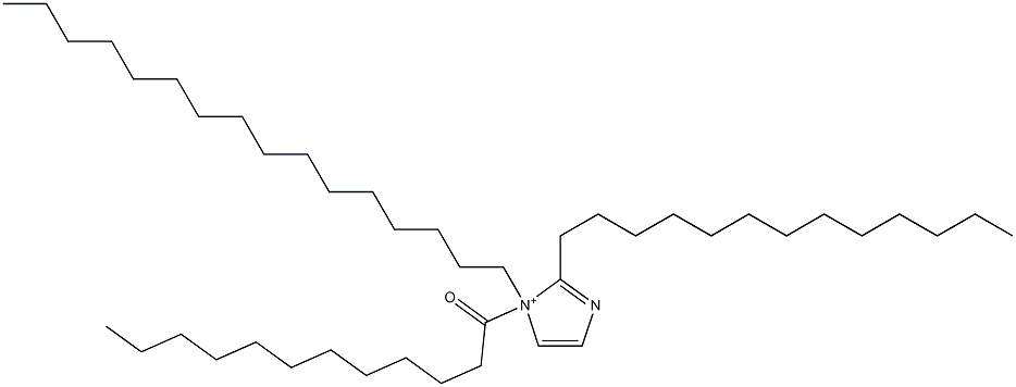 1-Hexadecyl-1-dodecanoyl-2-tridecyl-1H-imidazol-1-ium Structure