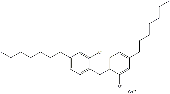 カルシウム2,2'-メチレンビス(5-ヘプチルフェノキシド) 化学構造式