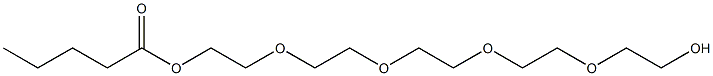 Valeric acid 2-[2-[2-[2-(2-hydroxyethoxy)ethoxy]ethoxy]ethoxy]ethyl ester Structure