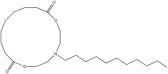 5-Undecyl-5-aza-2,8-dioxacyclohexadecane-1,9-dione 结构式
