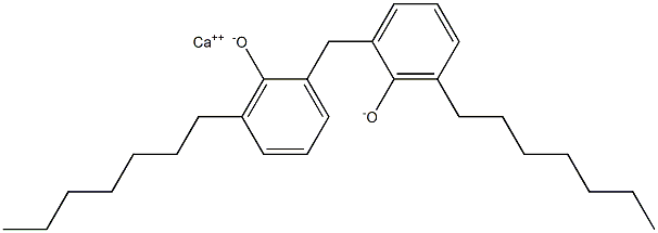 Calcium 2,2'-methylenebis(6-heptylphenoxide) Structure
