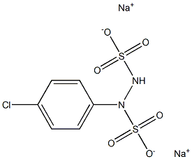 1-(p-Chlorophenyl)hydrazine-1,2-disulfonic acid disodium salt Structure