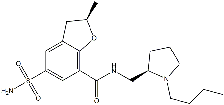 (R)-2,3-Dihydro-N-[[(2R)-1-butyl-2-pyrrolidinyl]methyl]-2-methyl-5-sulfamoylbenzofuran-7-carboxamide