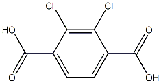 2,3-ジクロロテレフタル酸 化学構造式