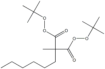 2-ヘキシル-2-メチルプロパンジペルオキシ酸ジ-tert-ブチル 化学構造式