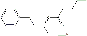 吉草酸(S)-1-(シアノメチル)-3-フェニルプロピル 化学構造式
