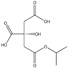 (R)-Citric acid 1-isopropyl ester Struktur