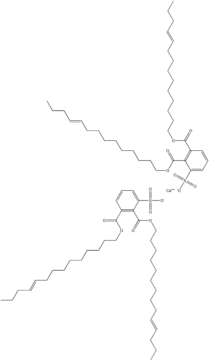  Bis[2,3-di(10-tetradecenyloxycarbonyl)benzenesulfonic acid]calcium salt