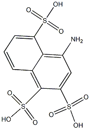 4-アミノ-1,2,5-ナフタレントリスルホン酸 化学構造式