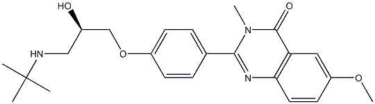 2-[4-[(R)-3-[(1,1-Dimethylethyl)amino]-2-hydroxypropoxy]phenyl]-6-methoxy-3-methylquinazolin-4(3H)-one|
