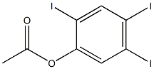 Acetic acid 2,4,5-triiodophenyl ester Struktur