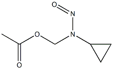 Acetic acid (N-cyclopropyl-N-nitrosoamino)methyl ester 结构式