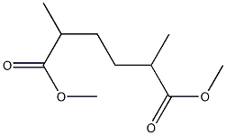 ヘキサン-2,5-ジカルボン酸ジメチル 化学構造式