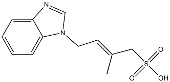 1-(1H-Benzimidazol-1-yl)-3-methyl-2-butene-4-sulfonic acid Structure