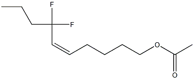 (Z)-7,7-Difluoro-5-decen-1-ol acetate Structure