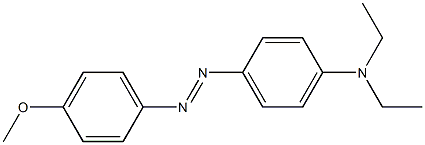(E)-4-(ジエチルアミノ)-4'-メトキシアゾベンゼン 化学構造式