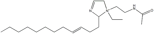 1-[2-(Acetylamino)ethyl]-2-(3-dodecenyl)-1-ethyl-3-imidazoline-1-ium Struktur